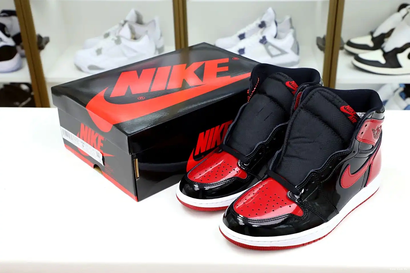 PATENT JORDAN AIR 1 HIGH OG Kimikick BRED 0801